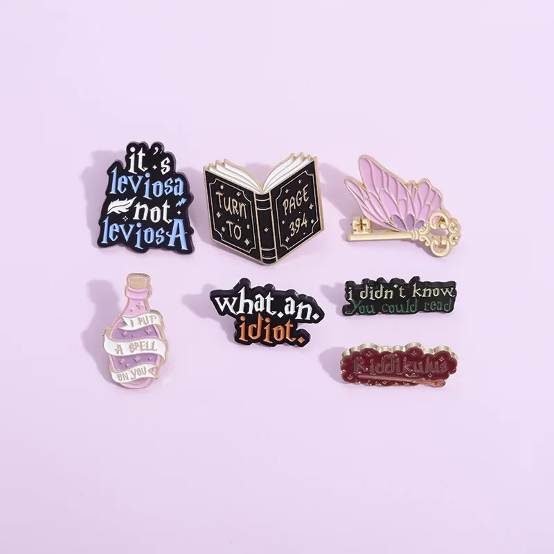 Magic Broom Enamel Pins My Broom Is in The Shop Brooches Lapel Badges Funny Jewelry Gift for Kids Friends Drop Shipping