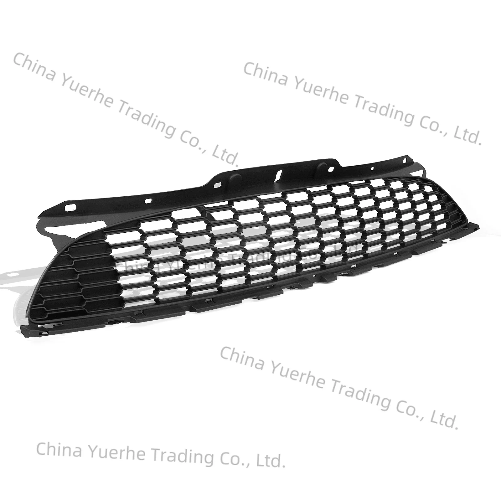 

Black Grill Upper Grille Mesh + Front Bumper Trim Splitter Spoiler Frame For Mini Cooper S R55 R56 R57 R58 R59 2007-15 JCW Style