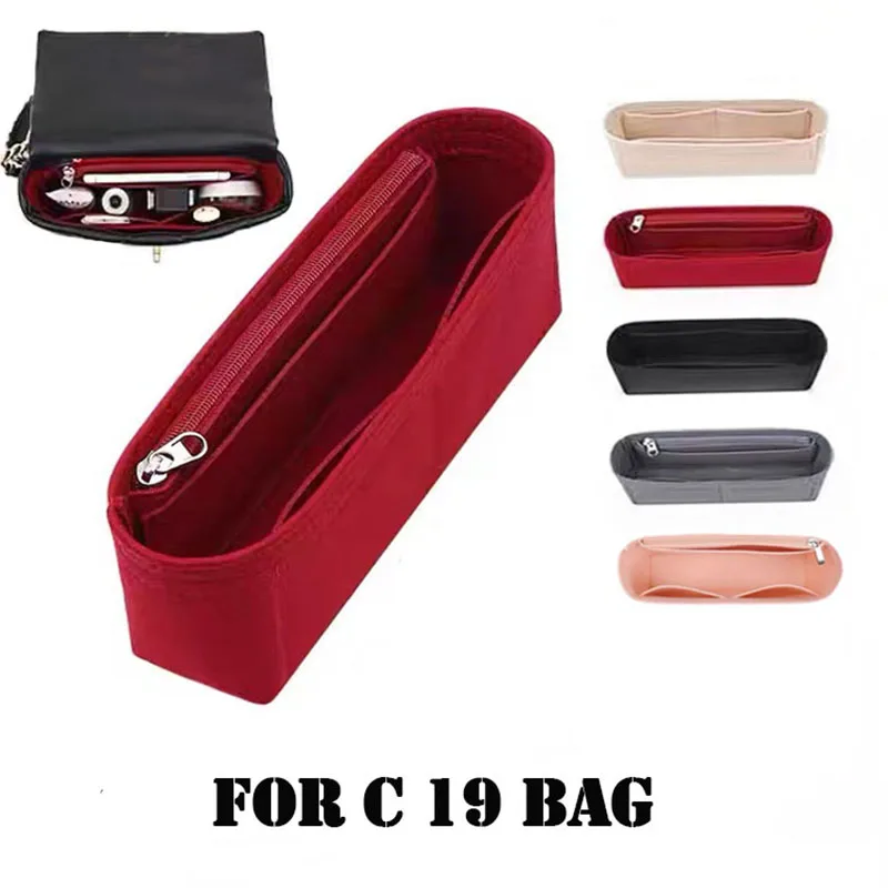 

19 bag Insert organizer Handbag Women Makeup Organiser Felt Insert Bag liner Travel Organizer Portable Cosmetic Bag Shaper