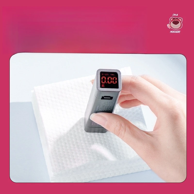 Miniso ディズニーイチゴクマ使い捨て純粋な綿洗濯スカーフ女性のためのビューティーサロン肥厚クレンジングベビー甘いスカーフ