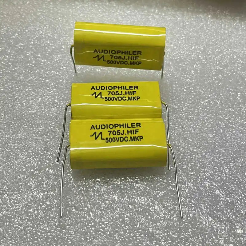 2PCS/LOT  Audiophiler 500VDC 7UF  705J  500V CBB20 Through The Core AC Non-inductive Film Capacitor