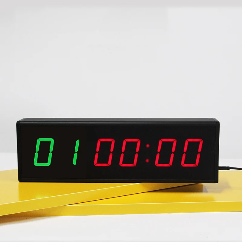 New Portable Fitness Timer Remote Control Gym Clock 1.8 Inch Home Gym Garage Countdown Interval Timer