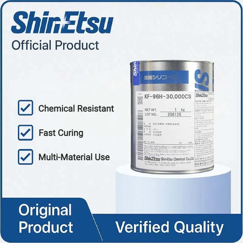 

hin-Etsu KF-96H-30000CS 30000 cSt High-Viscosity Fluid, Clear, Heat-Stable, Dielectric, Low Volatility 1kg
