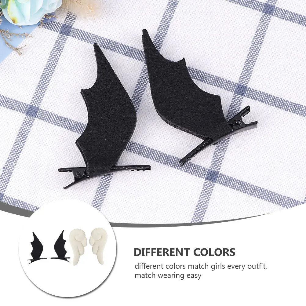 

Angel Wings Hair Clips Fabric Wings Hairpins For Women Non-Slip Barrettes For Party Birthday Christmas