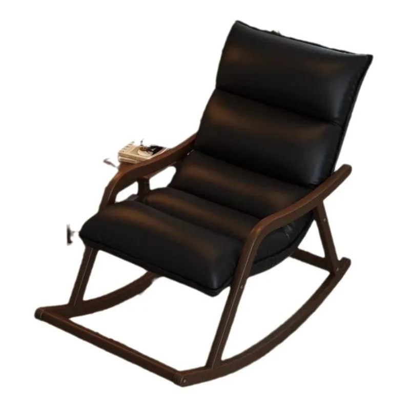 

Rocking chair Chinese solid wood home recliner leisure balcony leisure chair single lazy back chair