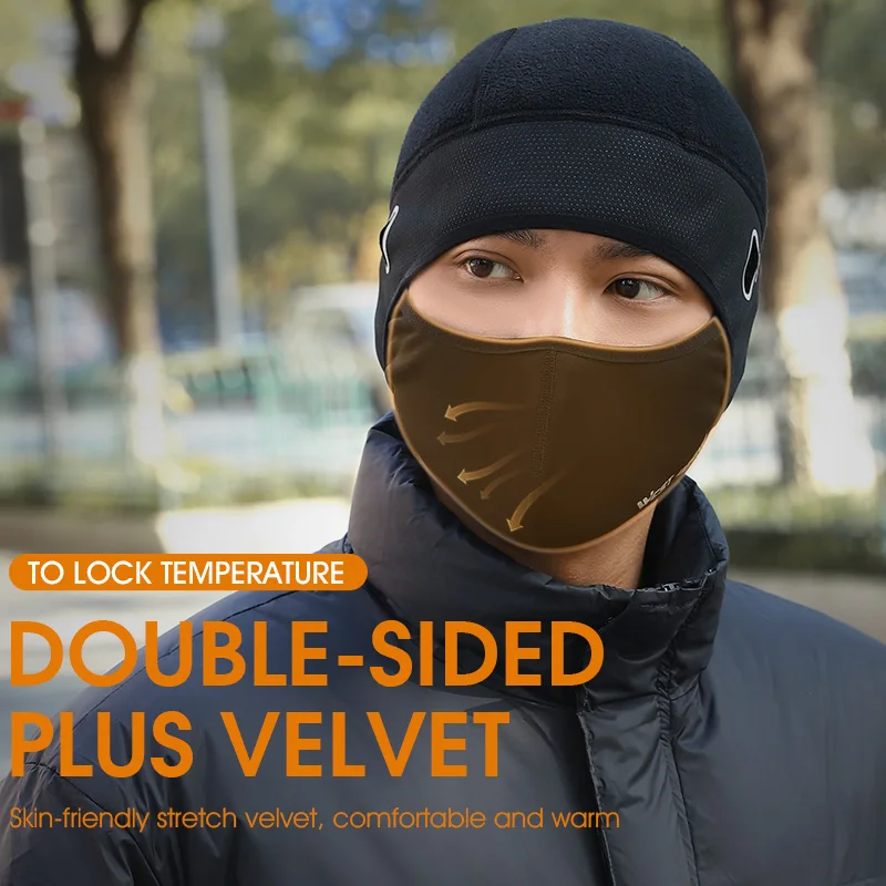 WEST BIKING Thermal Cycling Headgear Windproof Winter Fleece Balaclava Face Protection Mask Sports Motorcycle Bike Helmet liner