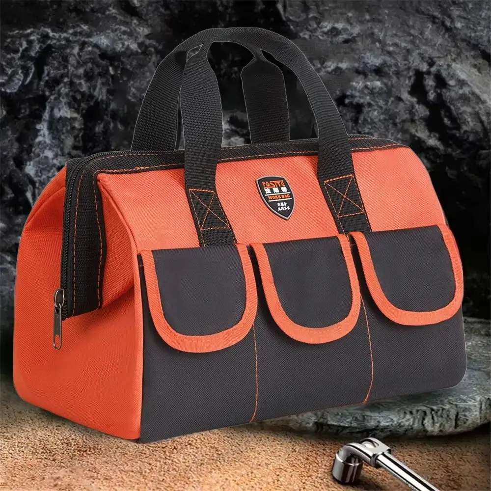 

Сумка для инструментов электрика с несколькими карманами, водонепроницаемая сумка для инструментов из ткани Оксфорд, износостойкая сумка для хранения оборудования большой емкости