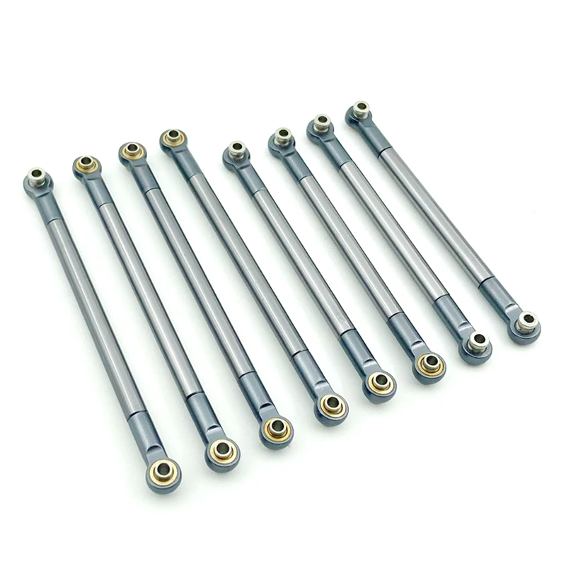 8PCS Metal Pull Rod Link Rod LinkageFor MN86S MN86 MN86KS MN86K MN G500 1/12 RC Car Accessories Upgrade Parts