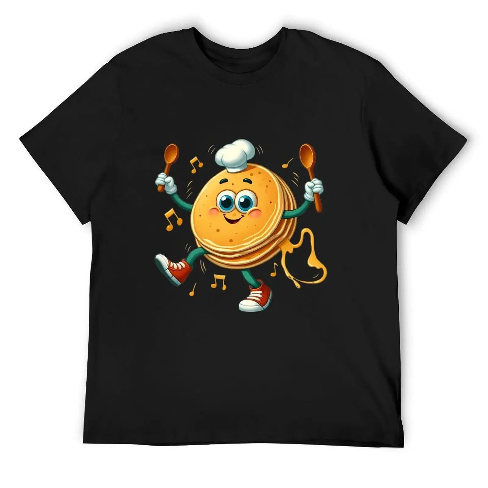 

Dancing Food: dancing pancakes T-Shirt graphics for a boy clothing for men