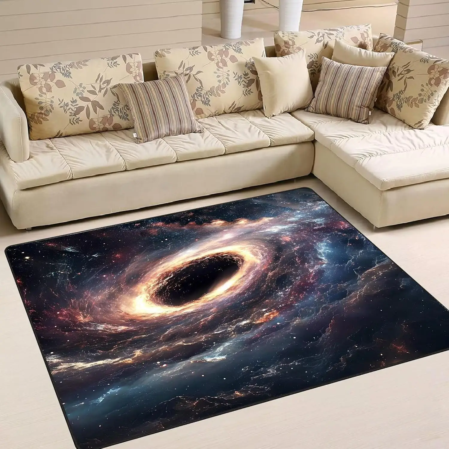 

Коврик Galaxy Area для детей, девочек и мальчиков, подростков, вихревые коврики для спальни, общежития, гостиной, ночного неба, звезд, напольный коврик, коврик для двери