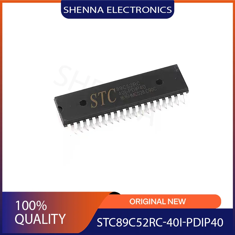 5PCS/Lot  STC89C52RC-40I-PDIP40 program download single-chip microcomputer