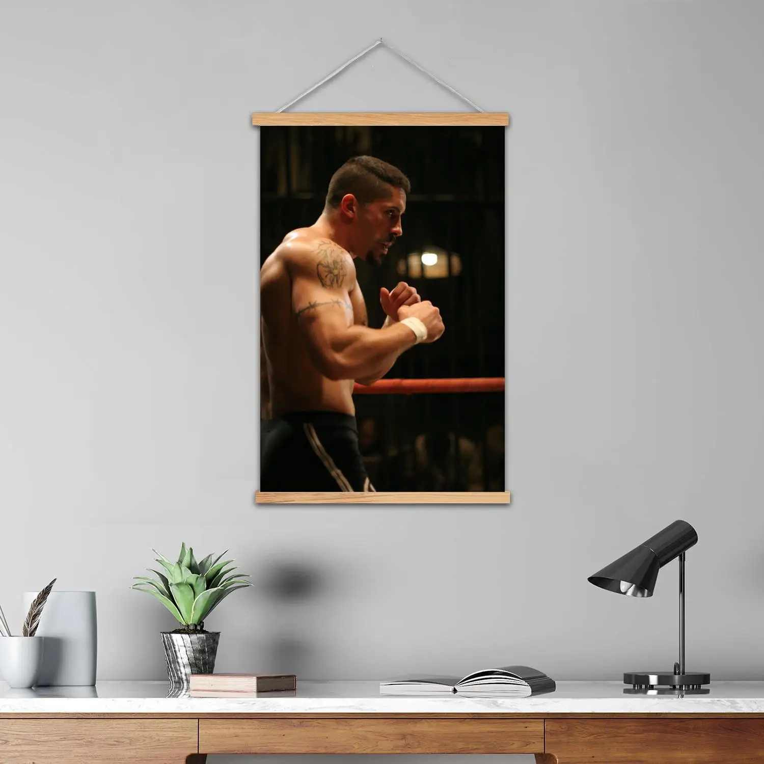 Boyka الممثل الملاكم مؤطرة جدار اللوحة قماش ملصق فني وفن جدران، ديكور غرفة نوم الأسرة الحديثة، اللوحة الزخرفية #6