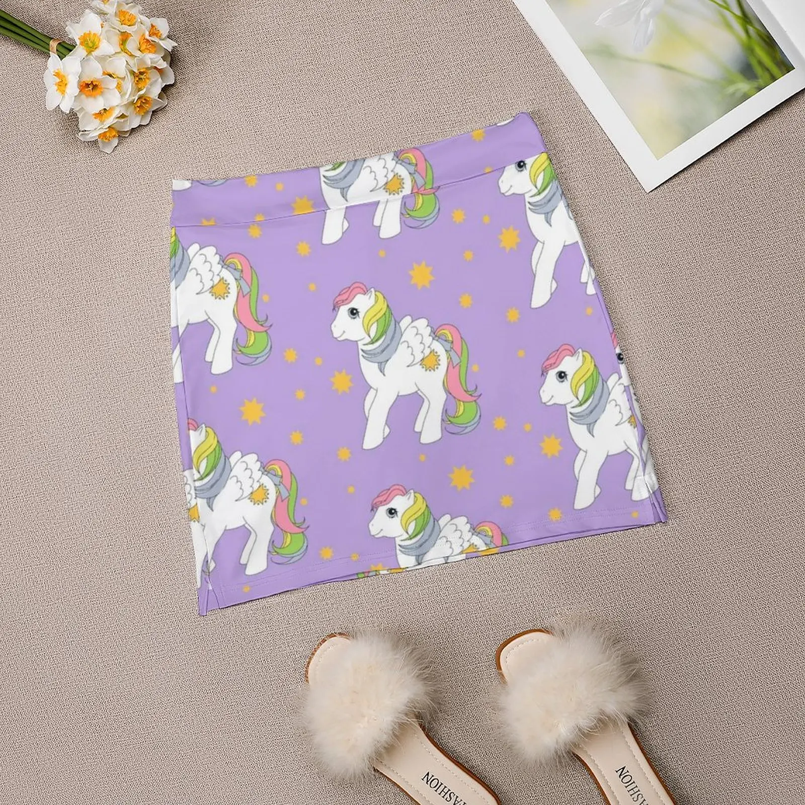 Starshine gonne donna moda 2022 Pant gonna minigonne ufficio gonna corta Mlp Pony Pony G1 pastelli arcobaleno Pegasus