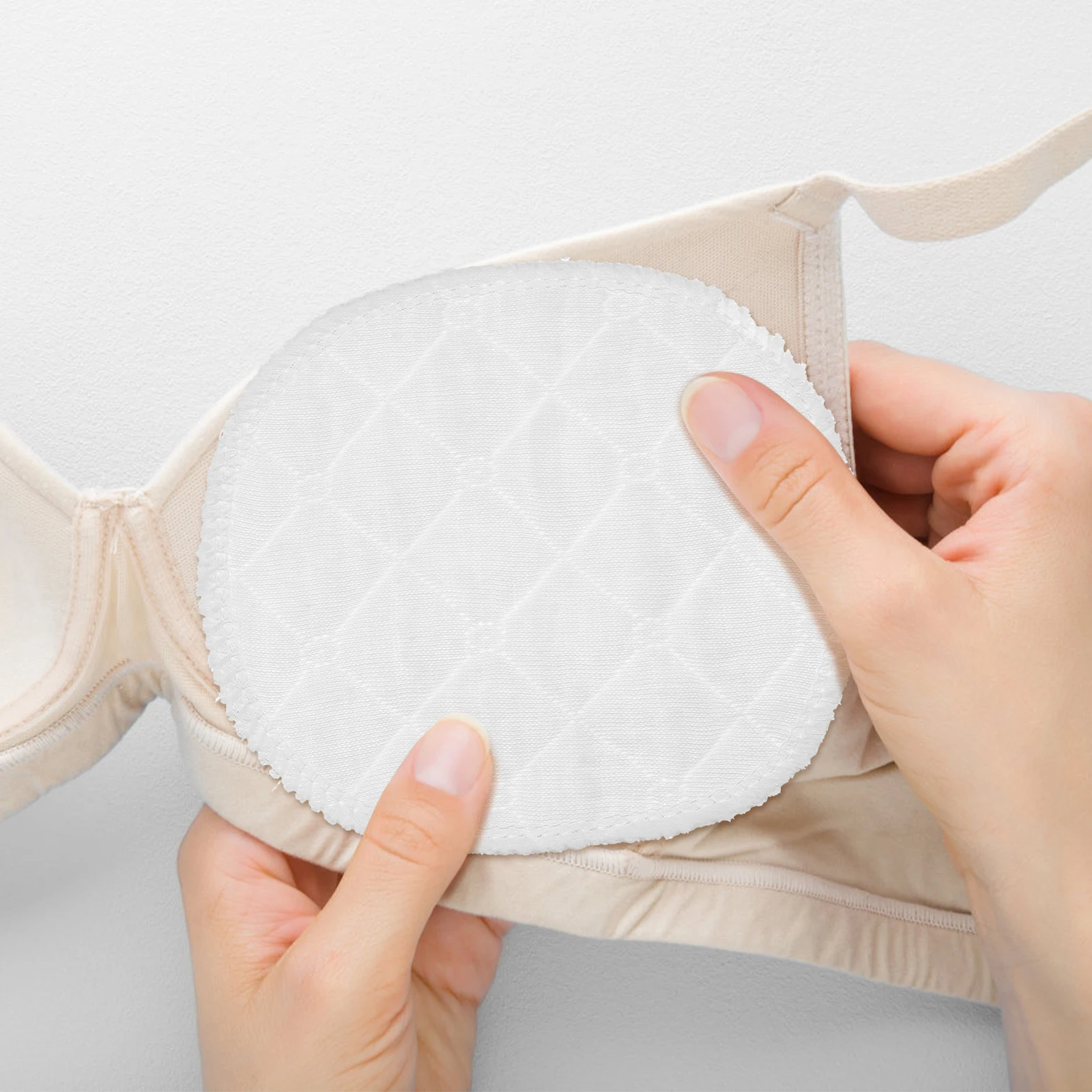 

12 Pcs Breast Pads Lactating Breastfeeding Bra for Hardcover Reusable Washable White Nursing
