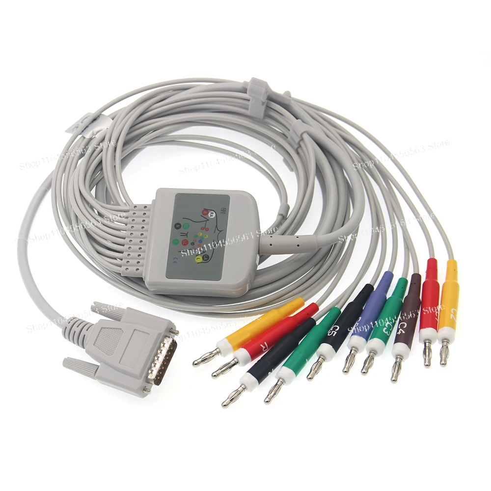 

"ECG-1101 Clinical Waveform Monitor - 12-Channel Portable Analysis System with 15-Pin Data Port"