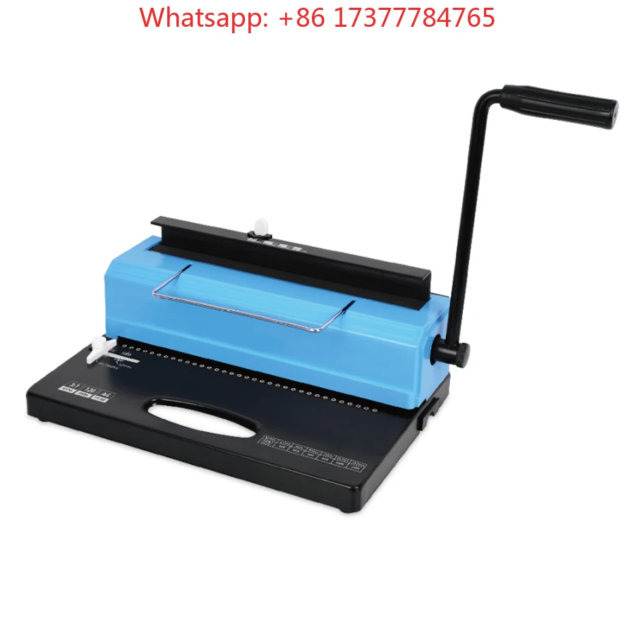 A4 Coil Iron Ring Wire Metal Binding Machine 34 Holes Calendar Punching Machine