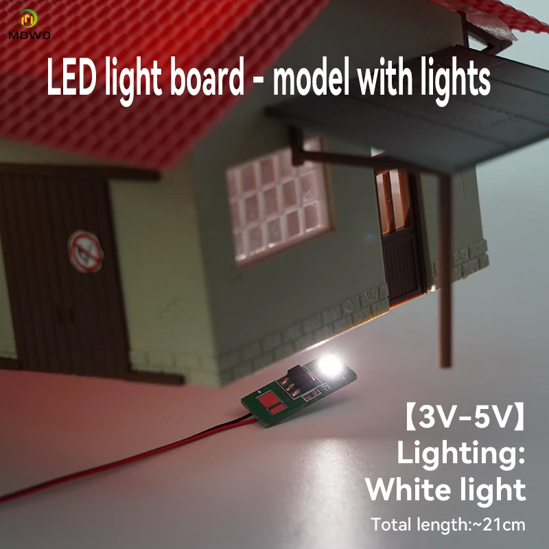 LED เดี่ยว Cool White Micro-ห้อง House อุปกรณ์เสริม D/ตุ๊กตาสร้างรุ่นอาคารสถาปัตยกรรม Mockups อุปกรณ์ศิลปะของเล่นบาร์