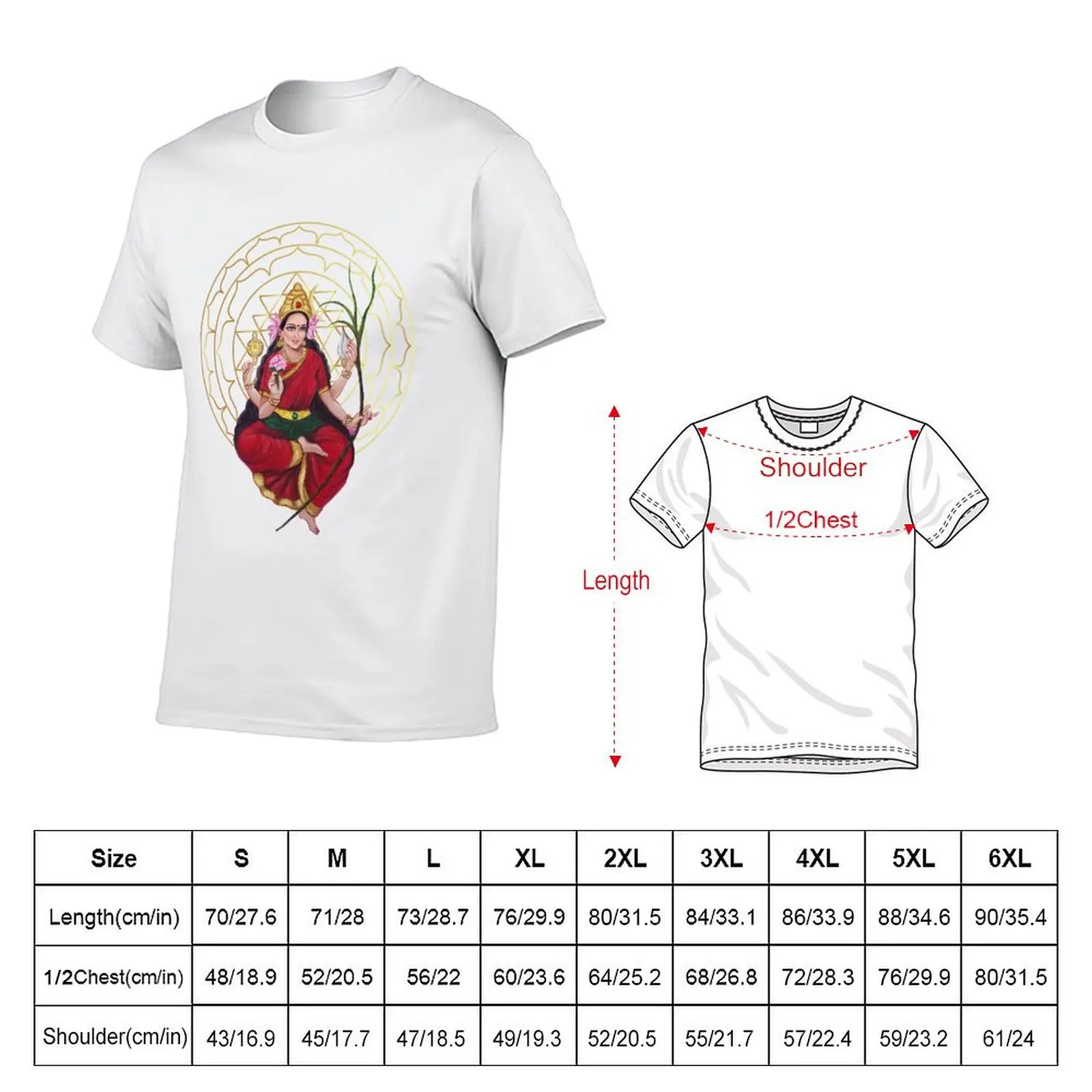 Lalitha Tripura Sundari Sri Yantra T-Shirt UV Protection Outdoor Tee Shirt