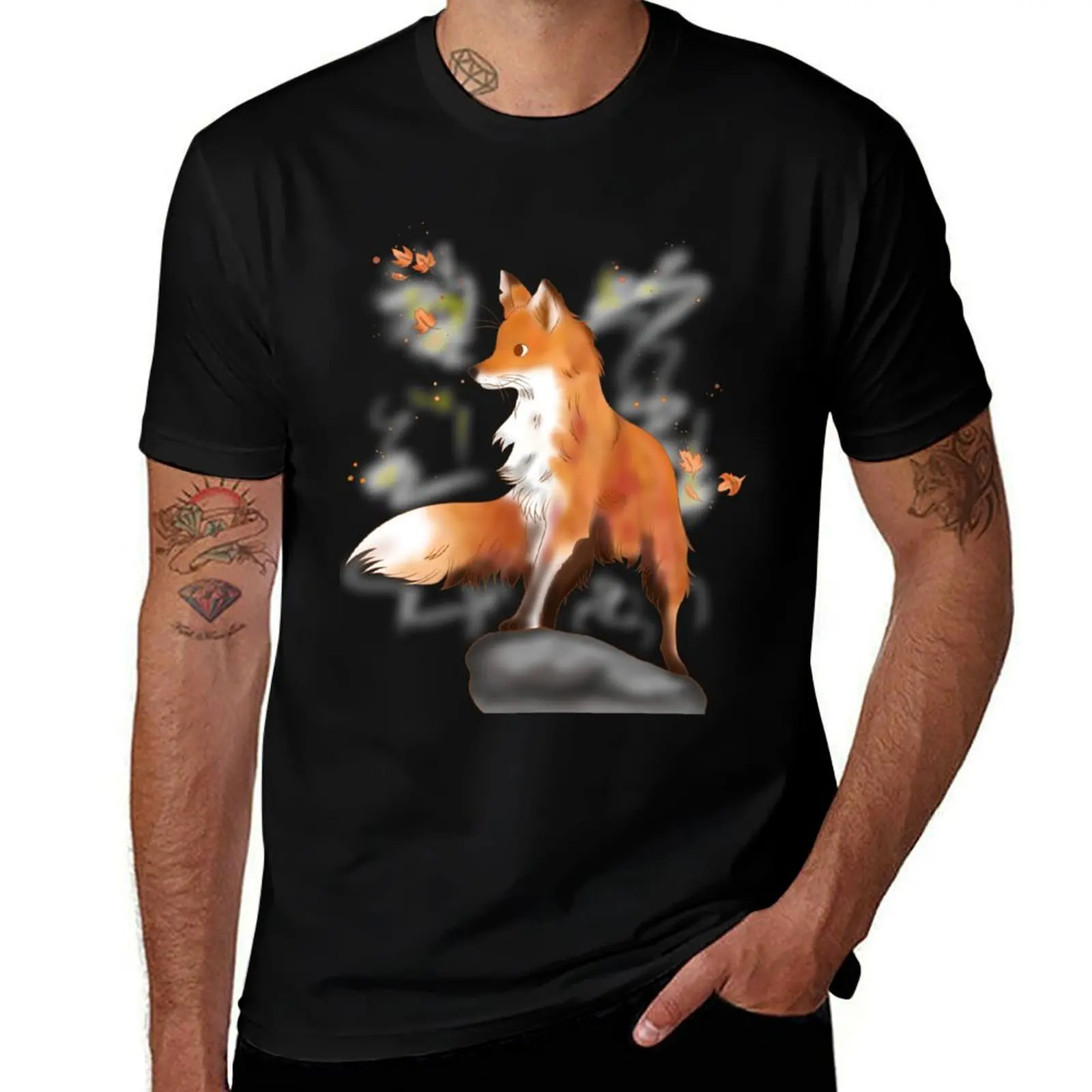

Leeward fox T-Shirt cotton t shirts high quality essential t shirt t shirt man cotton T-Shirt