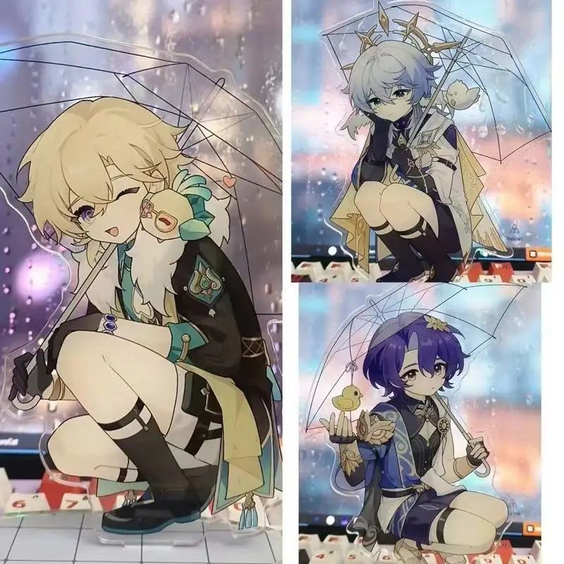Honkai Star Rail mercadoria standee areia ouro verdade médico domingo estatueta de anime acrílico presente para melhor amigo 15cm