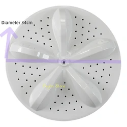 Ruota per lavatrice 1Pc diametro 34cm adatta per lavatrice Hisense Rongsheng XQB80-C6305G muslimah