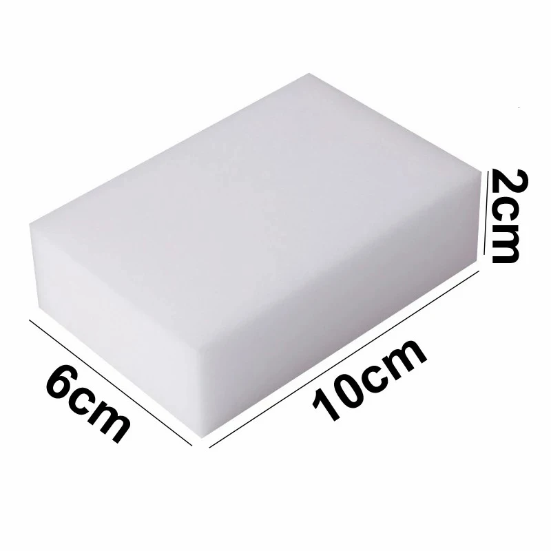 C2 100 Pcs/Lot Sponge Magic Sponge Eraser Bathroom Car Office Cleanser Sponge 100*60*20mm Kitchen Cleaning Eraser Dish Home Tool