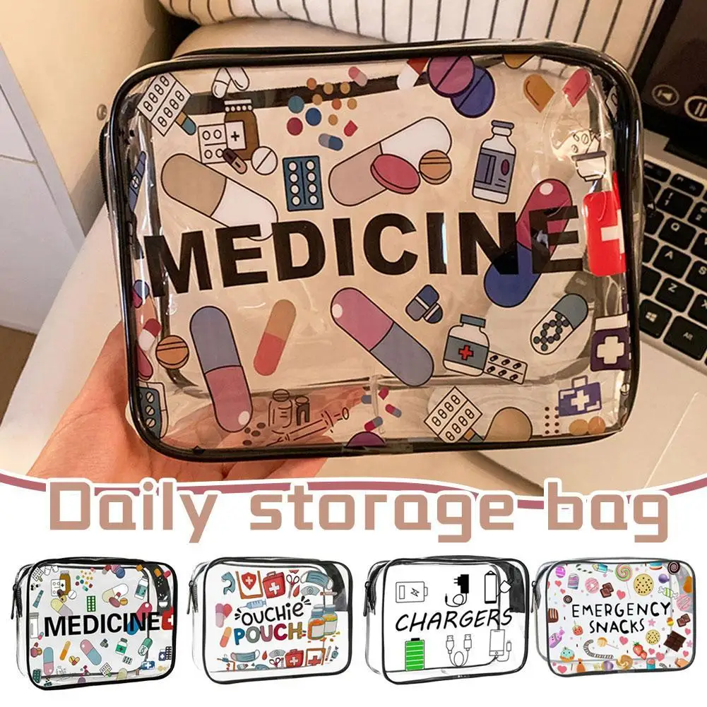 Trendy Capacity Makeup Bag Large Capacity Travel Organizer Easy Wipe Clean Toiletry Pouch  Multifunctional Storage Bag For Women