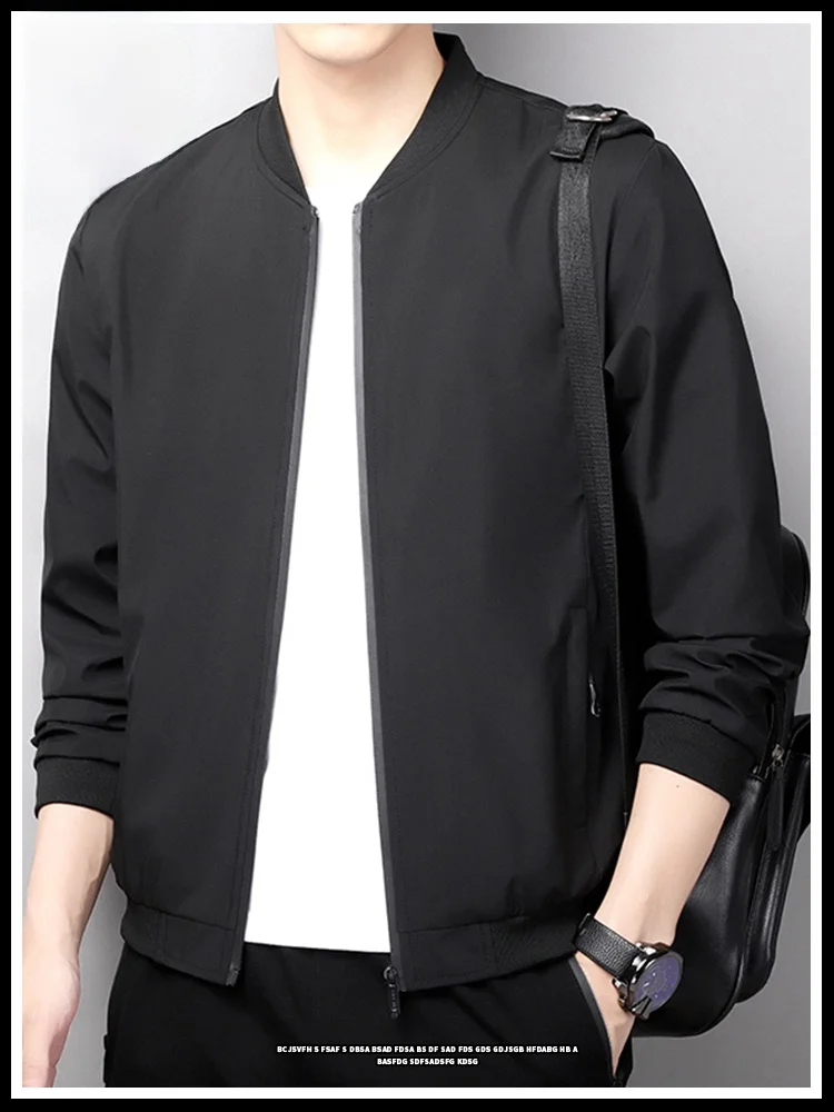 

Мужское модное летное пальто St Man Jaet в Корейском стиле, весенне-осеннее летное пальто с бейсбольным воротником, против морщин, полиэфирное волокно