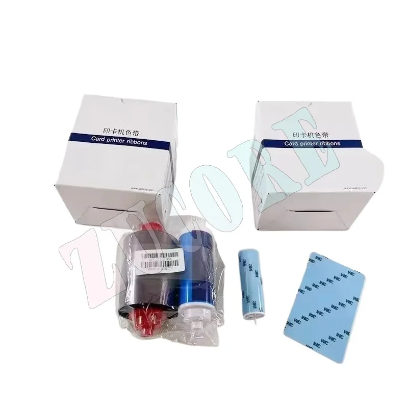 

For Original Ocean S21 S22 S26 S28 Card Printer Full Color Ribbon 300 Print Ymko Color Ribbon