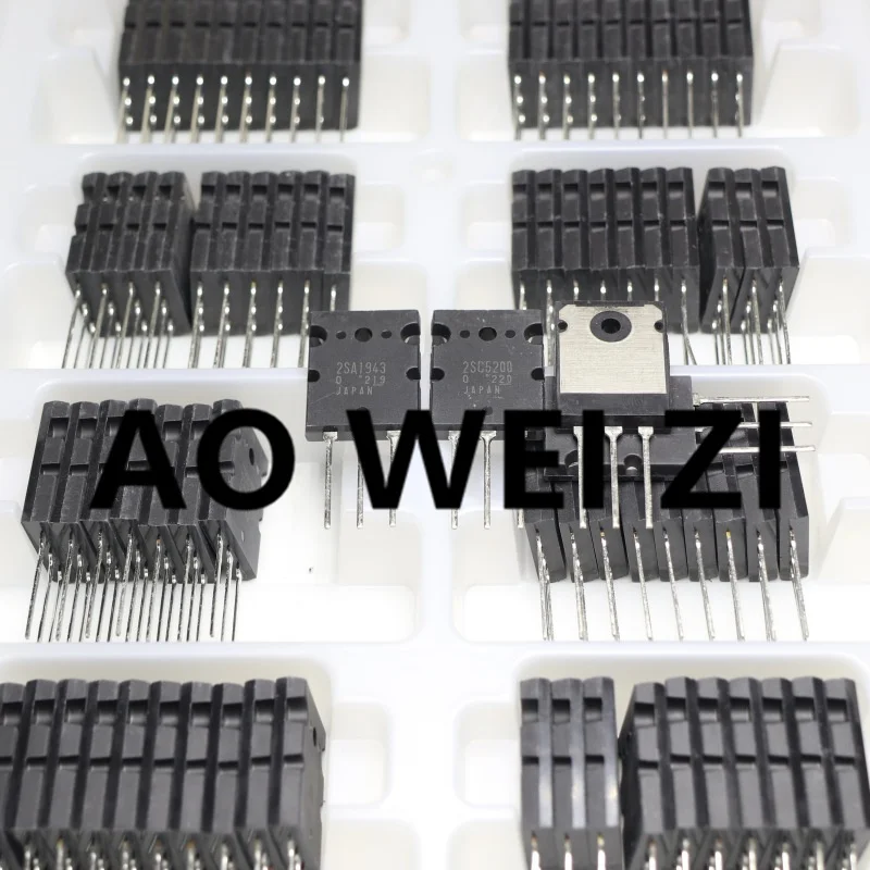 Aoweizi 2023+ 20PCS=10pair 2SA1943 2SC5200 A1943 C5200 TO-3P 100%New Original