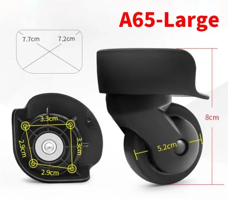 A20-A90 트롤리 수하물 휠 액세서리, 범용 부품, 여행 캐스터 교체 음소거