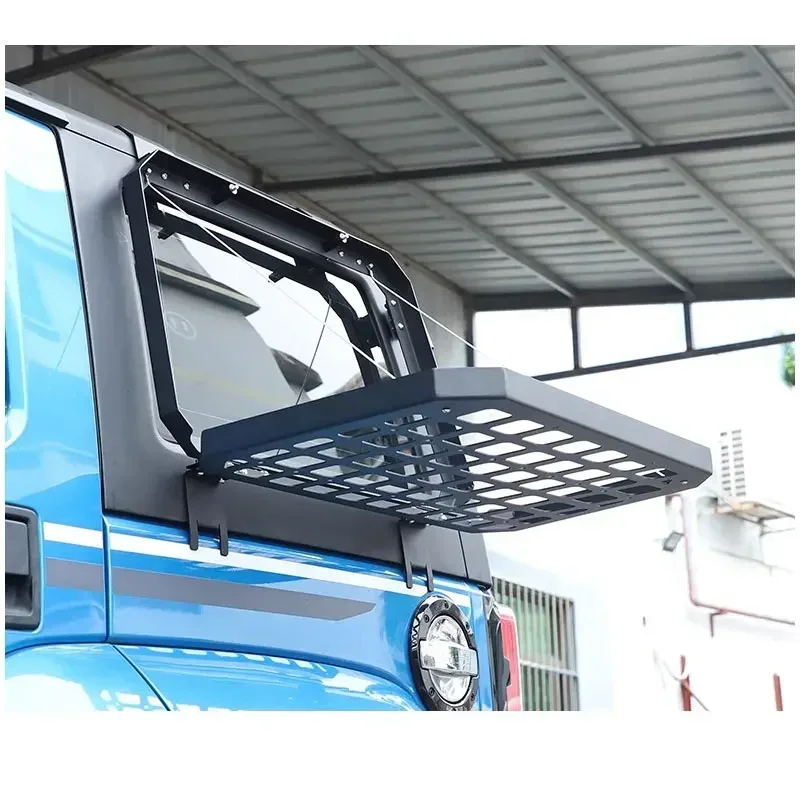 New！ Side Window Expansion Platform for BAIC BJ40 Storage Rack Rear Window Decoration Net Modification Grille Frame 2018-2024