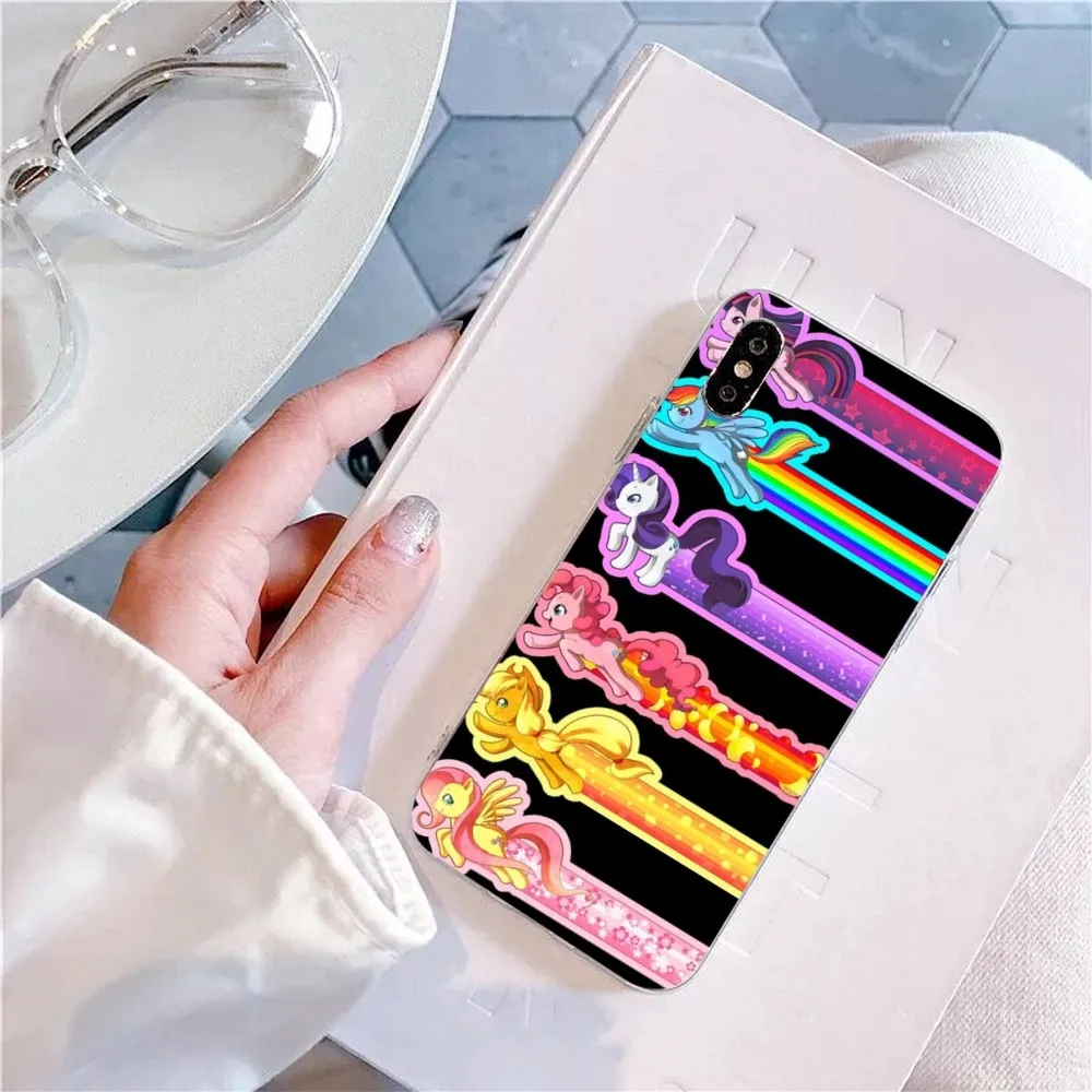 Animation My Little P-Pony Phone Case For IPhone 15 8 7 6 6S Plus X SE 2020 XR XS 14 11 12 13 Mini Pro Max Mobile Case