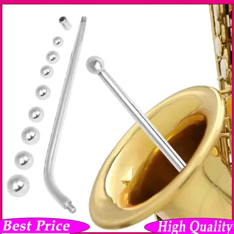 

Saxophone Dent Repair Tool Set – 8 Round Metal Balls + 1 Barrel Ball + Long Rod | Precision Kit for Maintenance & Restoration