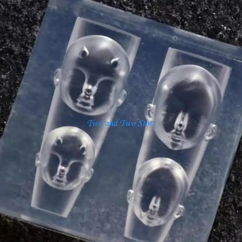 

HX6F силиконовая форма для дизайна ногтей для вечеринки и салона, форма для маникюра в форме лица, трафареты для ногтей с для