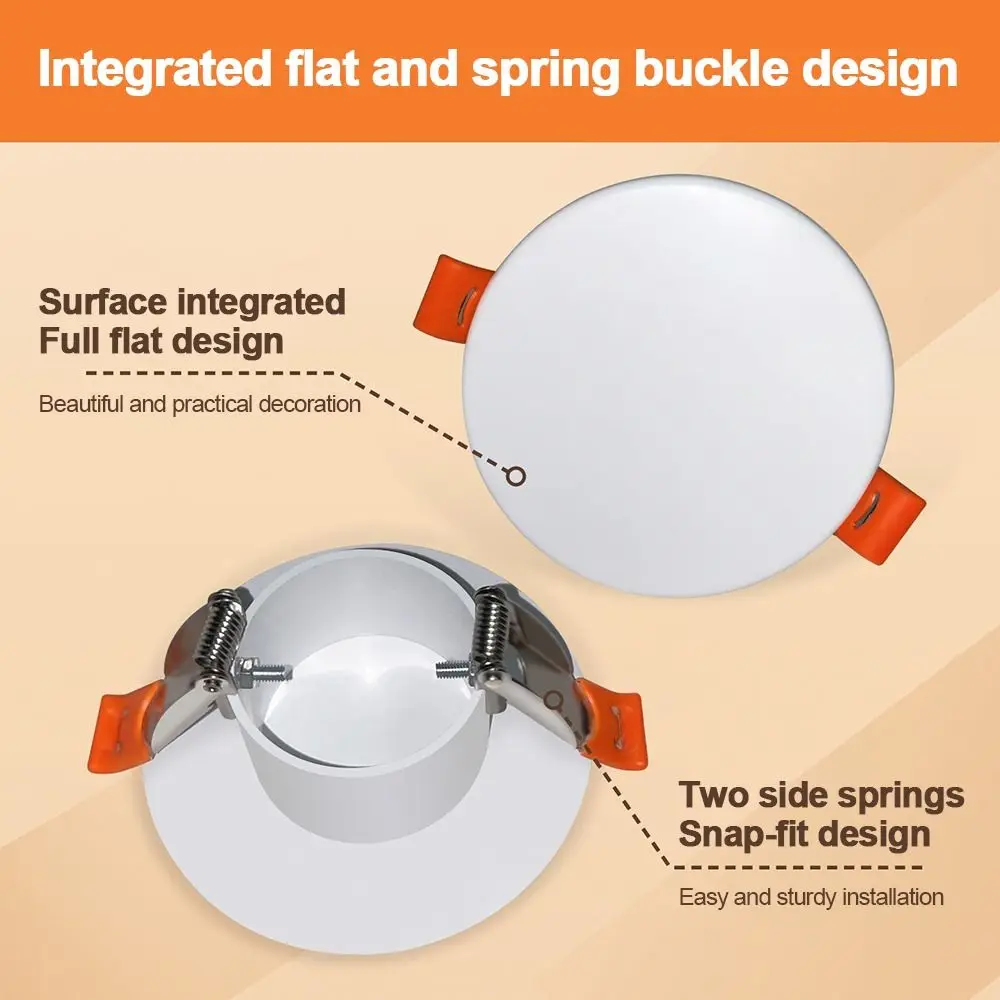 New 50-85mm Air Conditioning Hole Cover White Plastic Hole Cover Plate Round Hole Pipe Cover Enhanced Concealment