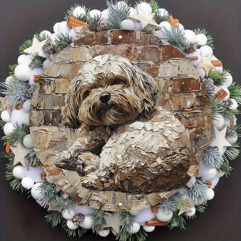

Aluminum Metal Dog Pet Sign, Weather-Resistant, Perfect for Dorm Decor, Valentine's Day Gift, Decorative Wall Poster