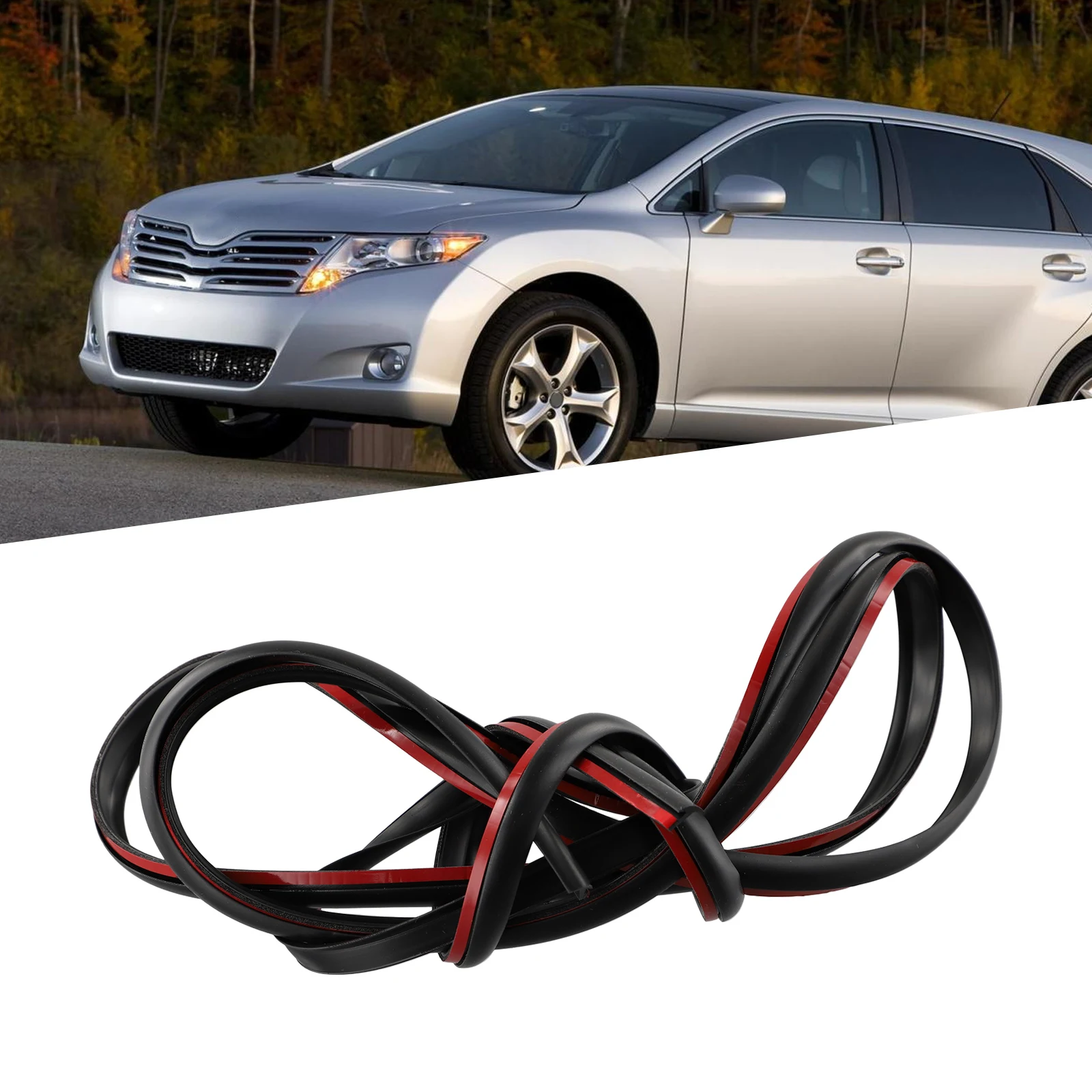 รถเอียงซีลแถบ T-รูป Trim Strip Trim Strip Weatherproof EDGE Trim 2M 8*10 มม.อุปกรณ์เสริมยาง EPDM สีดํา