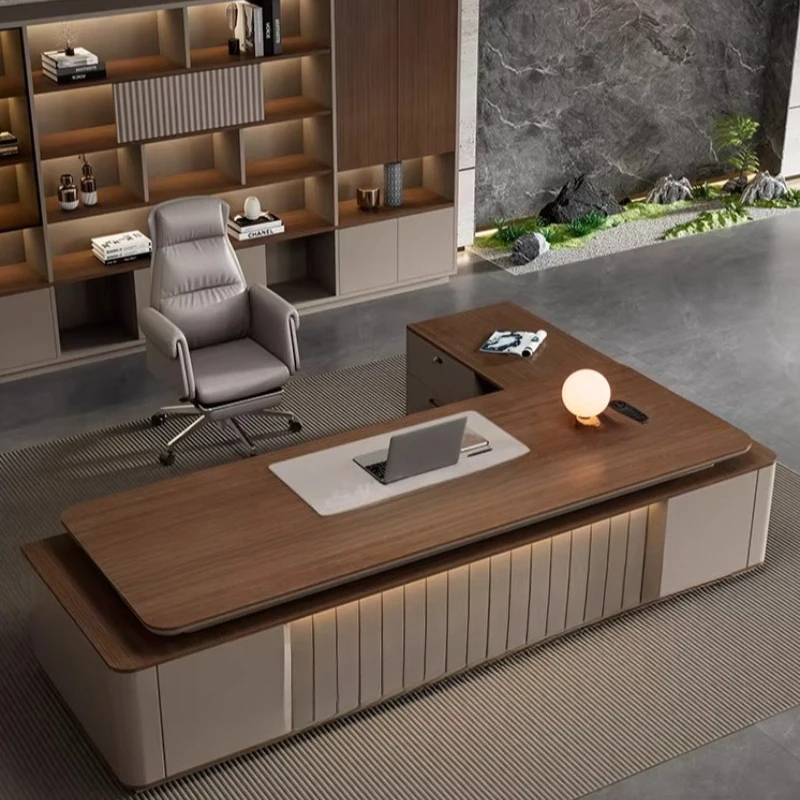 Minimalist Design Office Desk Multifunctional Executive Modern Aesthetic Office Desk Computer Crafts Biurko Home Furniture