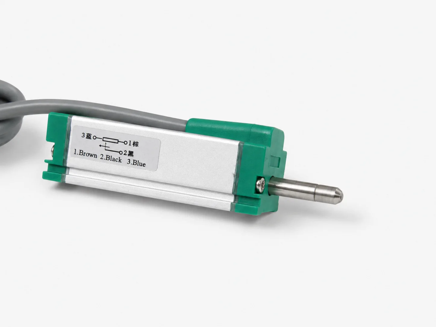 KTRC25mm-125mm Spring Built-in Electronic Ruler Rod Linear Displacement Transducer