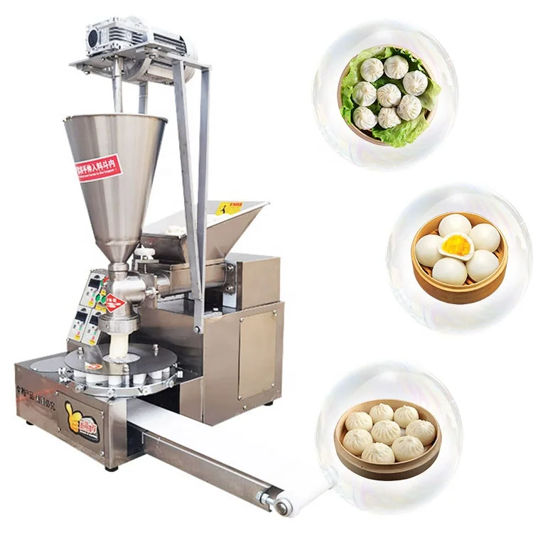 

Chinese Baozi Dumpling Machine Stainless Steel Automatic Steam Bun Squishy Machine Momo Making