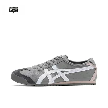 Asics Onitsuka Tiger MEXICO 66 슬립온 러닝화, 남녀공용 클래식 가죽 스니커즈