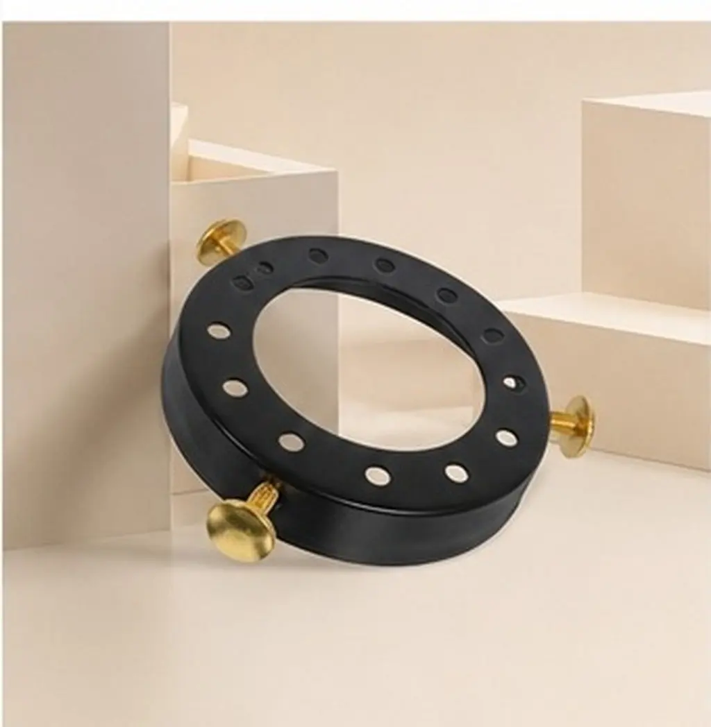 4Pcs Vintage Lamp Shade Rings Multi-Hole Ceiling Light Cover Plate Iron Fixture Screw Caps Easy Installation for Chandelier