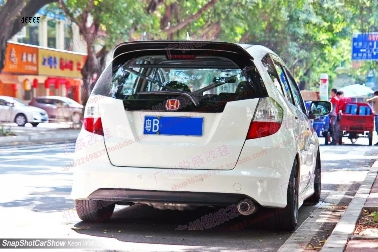 مناسبة لهوندا 09 | 10 | 11 | 12 Fit SPOON Tail/Fit GE6 GE8 ملعقة من ألياف الكربون الذيل العلوي الجناح 2025 #2