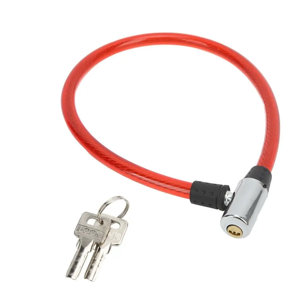 

Бесплатная доставка: Тросовый замок для велосипеда с ключами, 2 фута x 13 мм, противоугонный, для велосипедов и мотоциклов, аксессуары для велоспорта