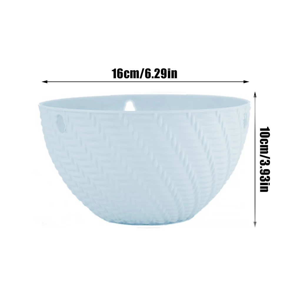 ตะกร้าแขวนกระถางต้นไม้กลางแจ้งขนาดเล็กสีม่วงอ่อน