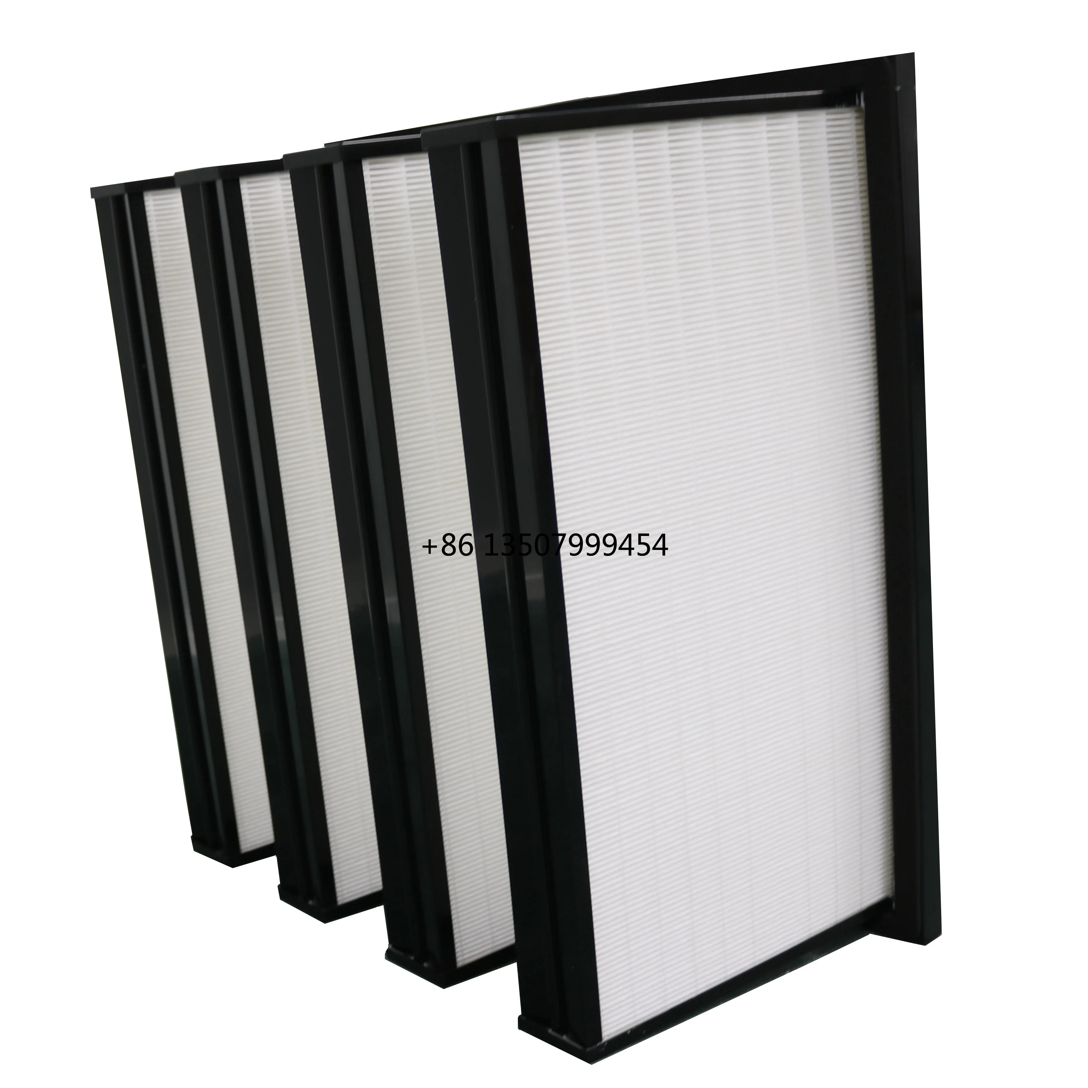 

ABS Plastics Frame H13 H14 High Efficiency V Type Mini-Pleat Compact Air Filter