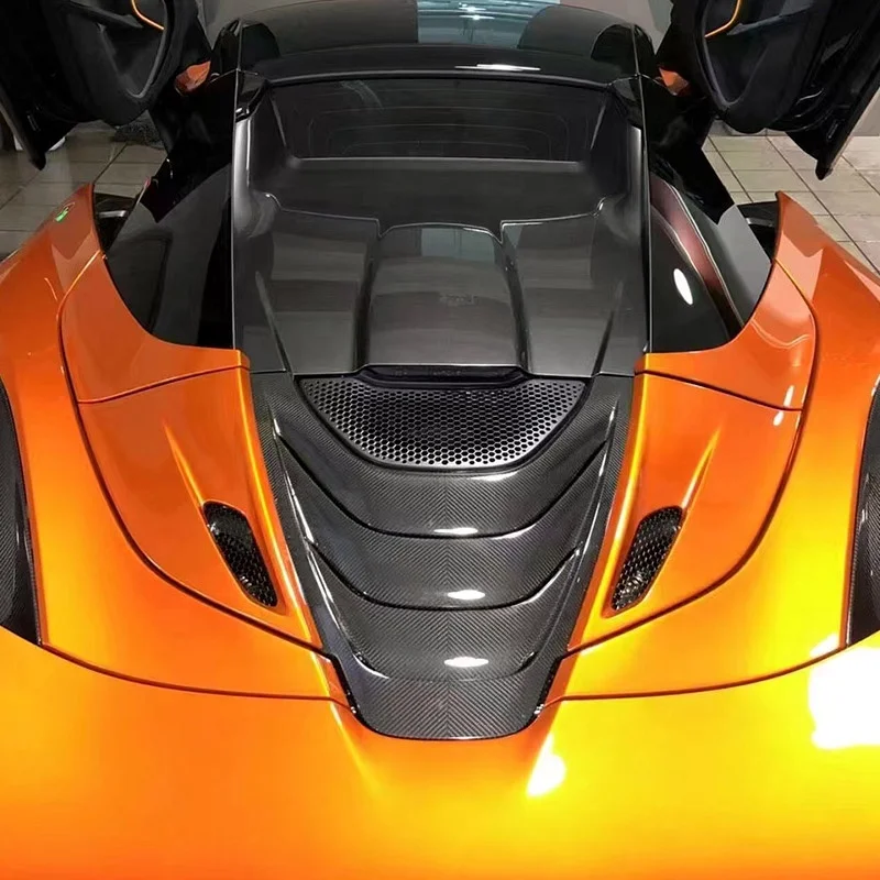 High Quality Dry Carbon Rear Engine Cover Replacement Mount Perfect Fit for McLaren 720S Convertible Spider Models