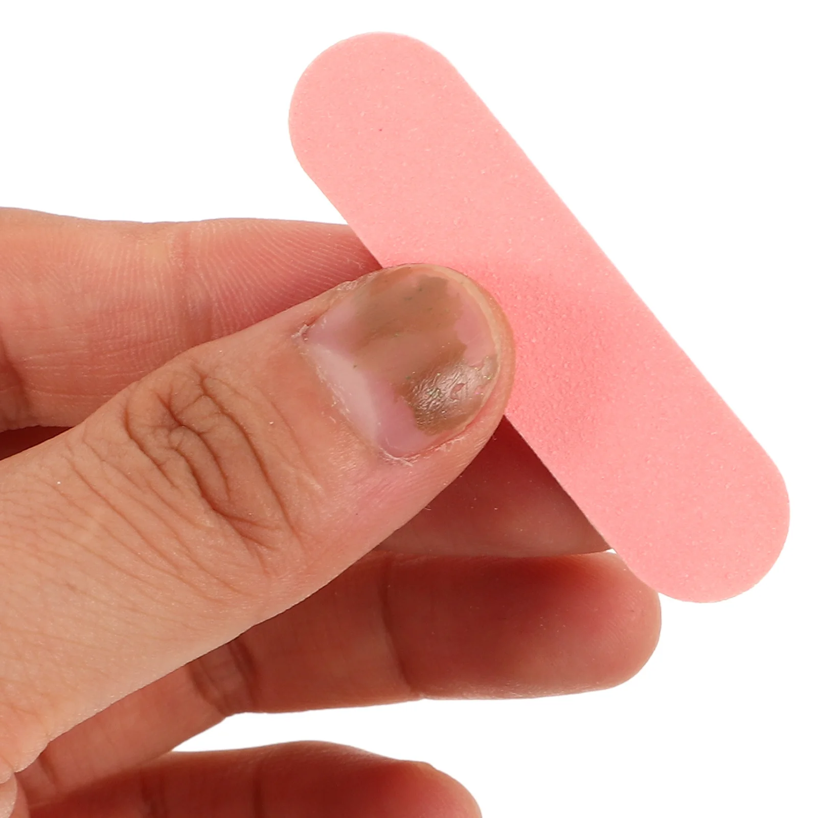 Kit professionnel de lime à ongles, Mini tampons jetables, ensemble de soins des ongles pour ongles naturels, outil de manucure, poussoir des cuticules, 50 pièces