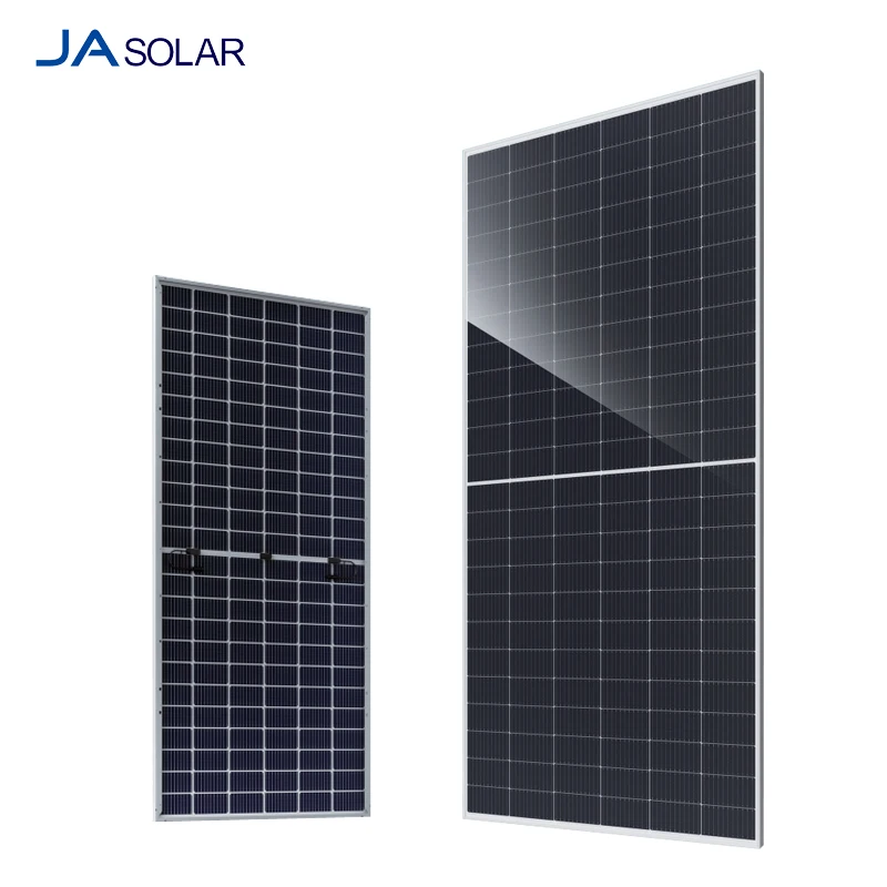 JA Solar JAM72D40 LB 580W-605W Mono 16BB 144 Half-Cell N-type  Bifacial Dual-Glass Solar Panel for Home&Commercial Use